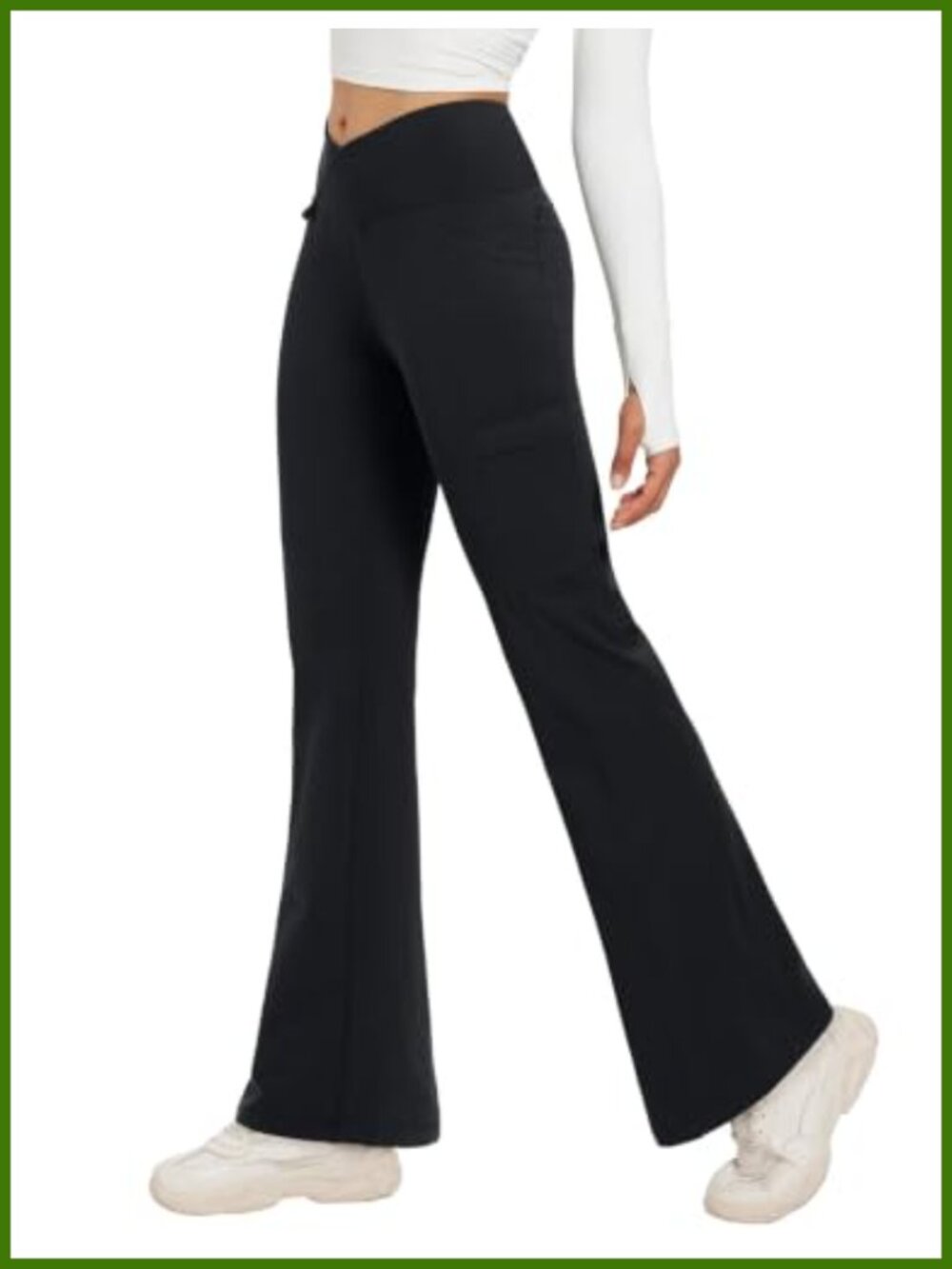 Fleece Lined Hiking Pants Winter Flare Leggings Waterproof Cargo